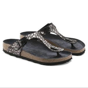 Gizeh Metallic Stones Black Birkenstocks US 6.0